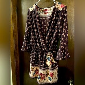 Maurice’s floral play suit romper, size large